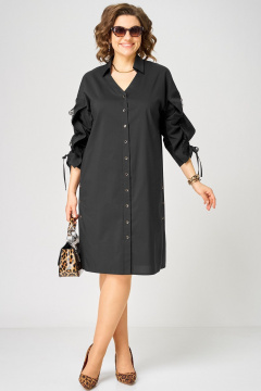 Платье EVA GRANT 7102 черный - фото 2