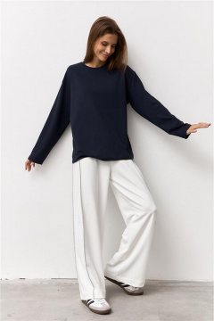 Джемпер Luitui R5077 темно-синий - фото 2