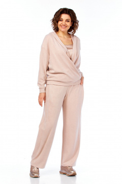 Брюки, топ, кофта Диомант 2144 пудра - фото 3