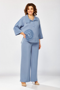 Блуза, брюки ZigzagStyle 559-2 светло-голубой - фото 1