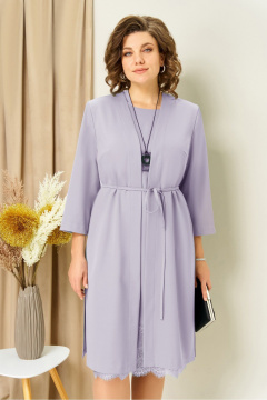 Жакет, платье VOLNA 1459 сирень - фото 2