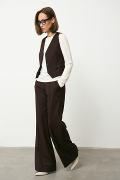 Брюки, жилет Luitui R4066 коричневый - фото 4