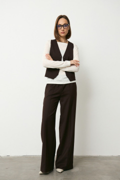 Брюки, жилет Luitui R4066 коричневый - фото 3