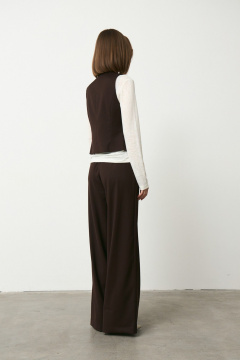 Брюки, жилет Luitui R4066 коричневый - фото 2