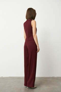 Брюки, жилет Luitui R4067 винный - фото 3