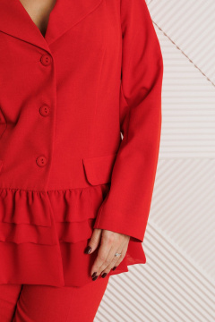 Брюки, жакет Mubliz 311 красный - фото 4