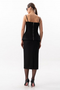 Юбка SILVERSPICE S-4616 черный - фото 4