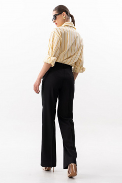 Деловые брюки из текстиля и эко-кожи SILVERSPICE S-3101-1 - фото 5