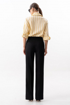 Деловые брюки из текстиля и эко-кожи SILVERSPICE S-3101-1 - фото 4