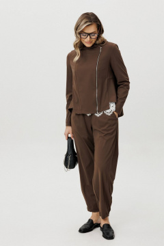 Брюки, куртка, топ Fantazia Mod 5370 коричневый - фото 5