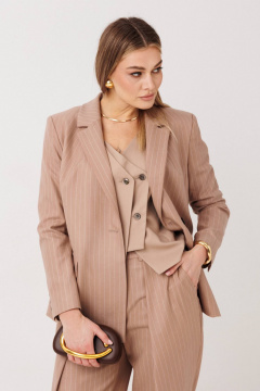 Брюки, жакет, жилет Fantazia Mod 5220 бежево-пудра - фото 2