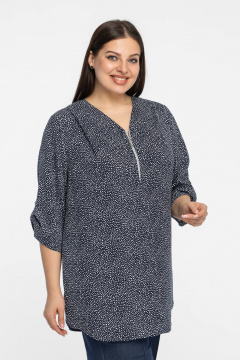 Блуза Avila 0557 темно-синий - фото 4