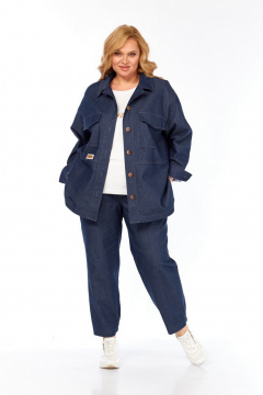 Брюки, рубашка, футболка Милора-стиль 1100/1 синий_джинс - фото 1