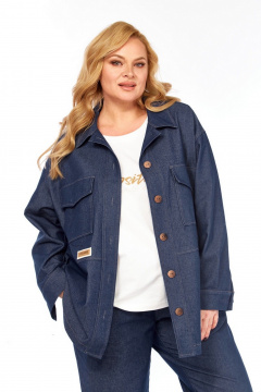 Брюки, рубашка, футболка Милора-стиль 1100/1 синий_джинс - фото 2