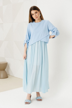 Платье Amberа Style 1007-10 голубой - фото 1