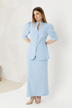 Жакет, юбка Amberа Style 2151 голубой - фото 3