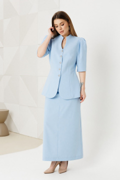 Жакет, юбка Amberа Style 2151 голубой - фото 2
