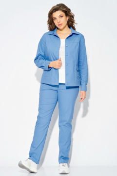 Бомбер, брюки, джемпер Fita 40115 василек - фото 3