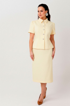 Жакет, юбка Mislana 1302 желтый - фото 4