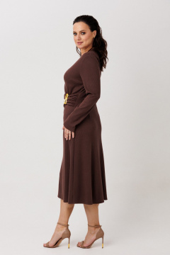 Платье Mislana 1291 коричневый - фото 4