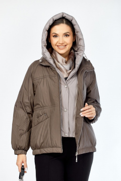 Куртка Shetti 2213 пепельно-коричневый - фото 5