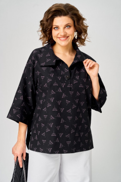 Блуза Michel chic 786 черный_зонтик - фото 1