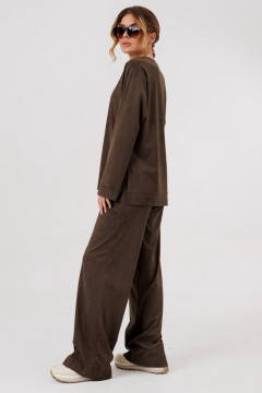 Брюки, джемпер Faufilure С1581-1 коричневый - фото 3