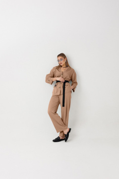 Брюки, жакет Verita 2443 песочный - фото 4