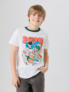 Футболка Mark Formelle 113453/24-31579П-0 белый_печать1_3_сл_на_пол_ТП - фото 1