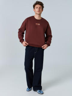 Свитшот Mark Formelle 121944/25-5006П-7П т.шоколадный_печать_2_сл_на_пол_2_сл_на_спинке_ДК - фото 1