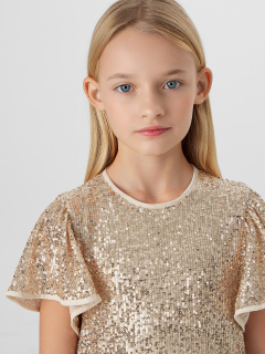 Платье Mark Formelle 157975/25-37592Ц-16 золотистые_пайетки - фото 3