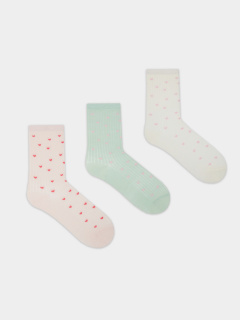 Носки Mark Formelle 430A-3165/B4-253430A-1 молочный_св.оливка_розовый_меланж_рис.3165 - фото 1