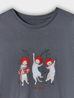 Туника Mark Formelle 512079/25-37851ПП-0 т.серый_печать2_3_сл_на_пол - фото 2