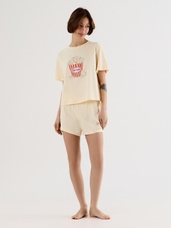 Футболка, шорты Mark Formelle 592536/25-39746ПК-0 сливочное_масло_печать2_3_сл_на_пол_3_сл_на_ПЕР_ЗА - фото 1