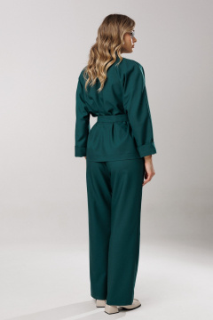 Блуза, брюки, топ Ларс Стиль 1202/1 изумруд - фото 4