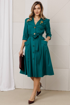Платье Anastasia 1318.1 изумруд - фото 2