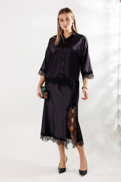 Блуза, юбка Anastasia 1331 черничный - фото 1