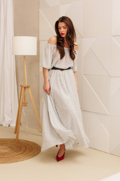 Платье Anastasia 1328 белый - фото 3