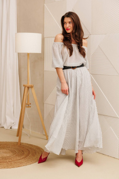 Платье Anastasia 1328 белый - фото 2