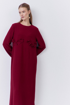 Платье FLAIM 2066.01 бургунди - фото 4