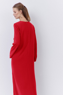 Платье FLAIM 2066.02 красный - фото 4