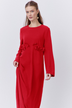 Платье FLAIM 2066.02 красный - фото 3