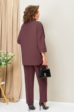 Блуза, брюки, жакет VOLNA 1406 слива - фото 5