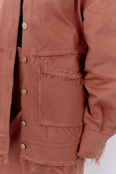 Бомбер FLAIM 2078.01 розовый-кирпич - фото 5