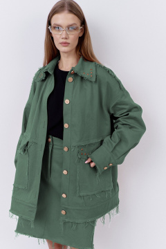 Бомбер FLAIM 2078.02 зеленый-мох - фото 1