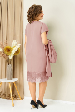 Жакет, платье VOLNA 1459 пудрово-розовый - фото 5