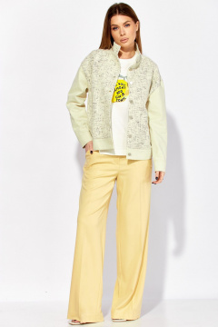 Брюки Laikony L-942-2 сливочный - фото 4