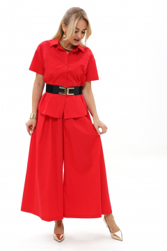 Блуза, брюки Alani Collection 2494 красный - фото 5