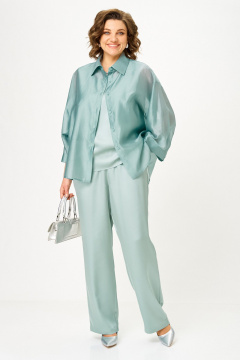 Блуза, брюки, топ Alani Collection 2517 мята - фото 2