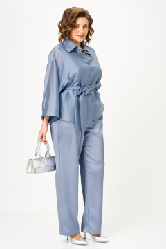 Блуза, брюки, топ Alani Collection 2517 индиго - фото 4